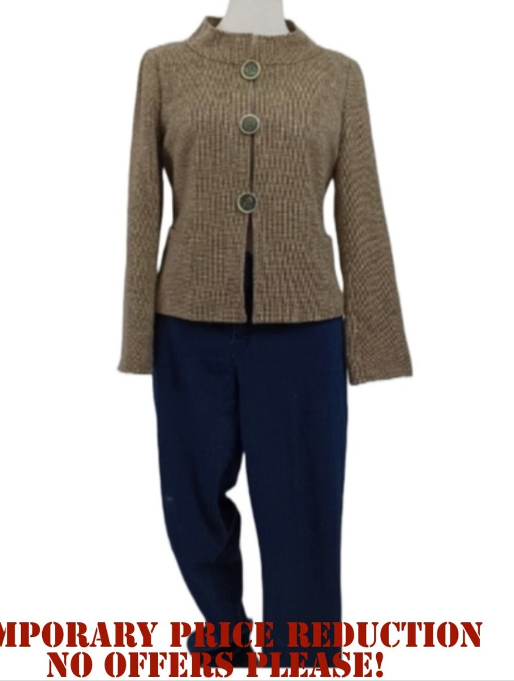 LAFAYETTE 148 NEW YORK TWEED BLAZER/ JACKET SIZE 10
